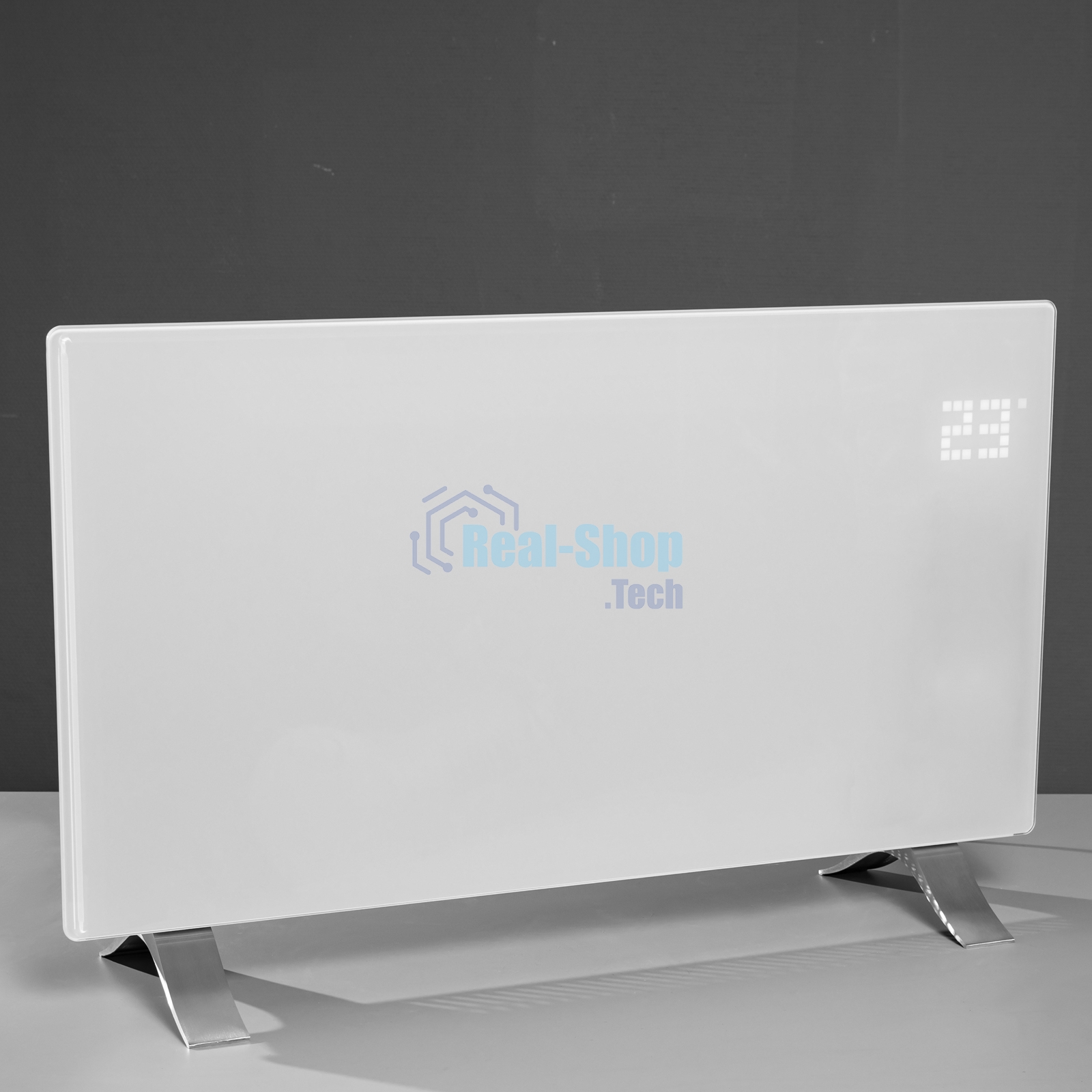 Конвектор Denzel OptiPrime-2000 белый, 2000 Вт, 25 м2, термостат, дисплей, WiFi