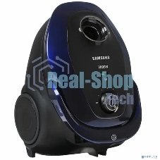 Пылесос Samsung SC20M255AWB синий, 460/2000 Вт, уборка сухая, пылесборник мешок 2.5 л