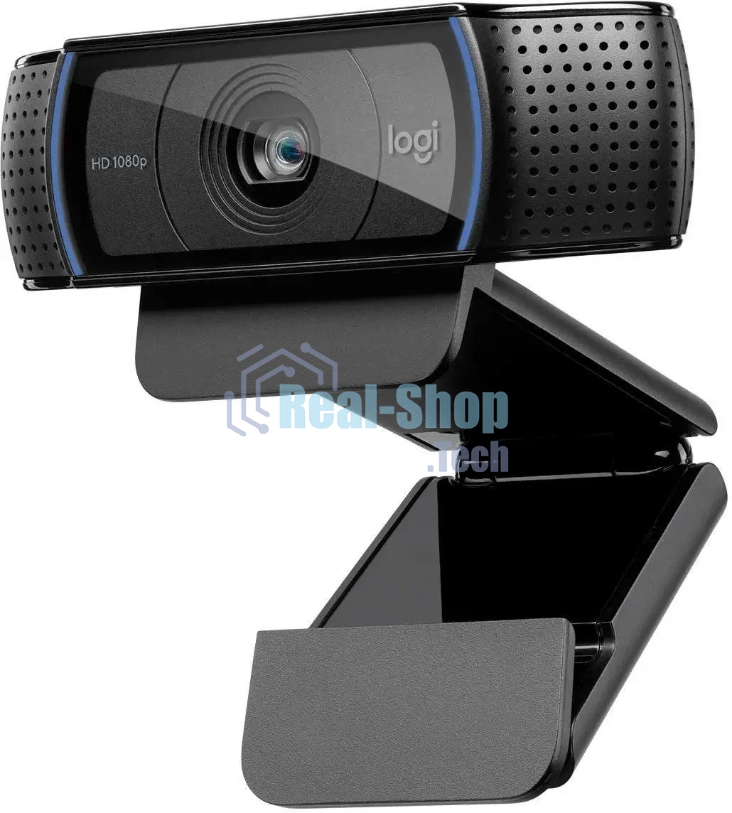 Веб-камера Logitech C920 HD Pro Webcam (Full HD 1080p/30fps, автофокус, угол обзора 78°, стереомикрофон, кабель 1.5м) (арт. 960-000998, M/N: VU0062)