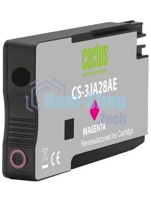 Картридж струйный Cactus CS-3JA28AE 963XL (есть ограничения по прошивке) пурпурный (25.5 мл) для HP OfficeJet Pro 9010/9010e/9012/9014/9015/9016/9019