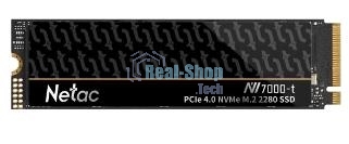 Накопитель SSD Netac NV7000-T, 2Tb, M.2 2280, PCIe 4.0 x4, NVMe, R/W 7300/6700, с радиатором