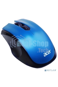 Мышь беспроводная Acer OMR031 черный/синий, 1600 dpi, радиоканал, USB, кнопки - 4
