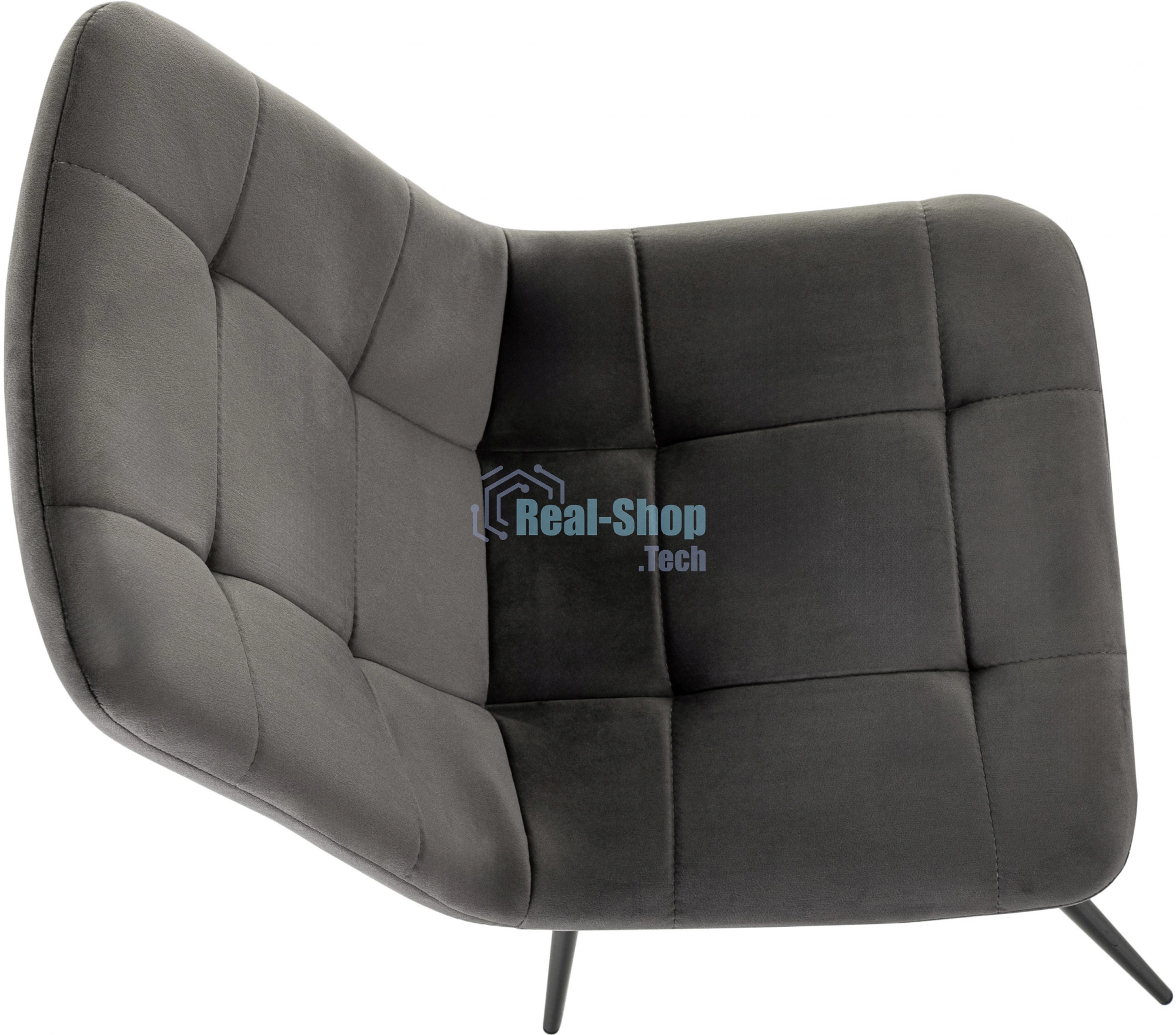 Стул для дома Бюрократ CH-K1 т.серый Holland 18 металл черный на ножках