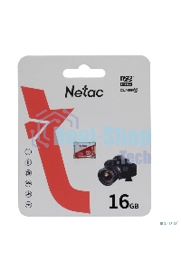 Флеш карта microSDHC 16Gb Netac P500 ECO (50/95 Mb/s, no adapter) (NT02P500ECO-016G-S)