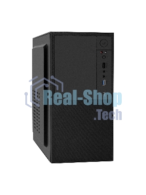 Компьютерный корпус Minitower ExeGate BAA-308UC-UNS400 (mATX, БП UNS400 с вент. 12см, 1хUSB/1хUSB 3.0/1хTypeC, HD Audio, черный)