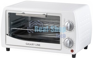 Мини-печь Galaxy Line GL 2626, белый, 10 л, 1000 Вт, таймер на 60 минут, индикатор работы, автоотключение
