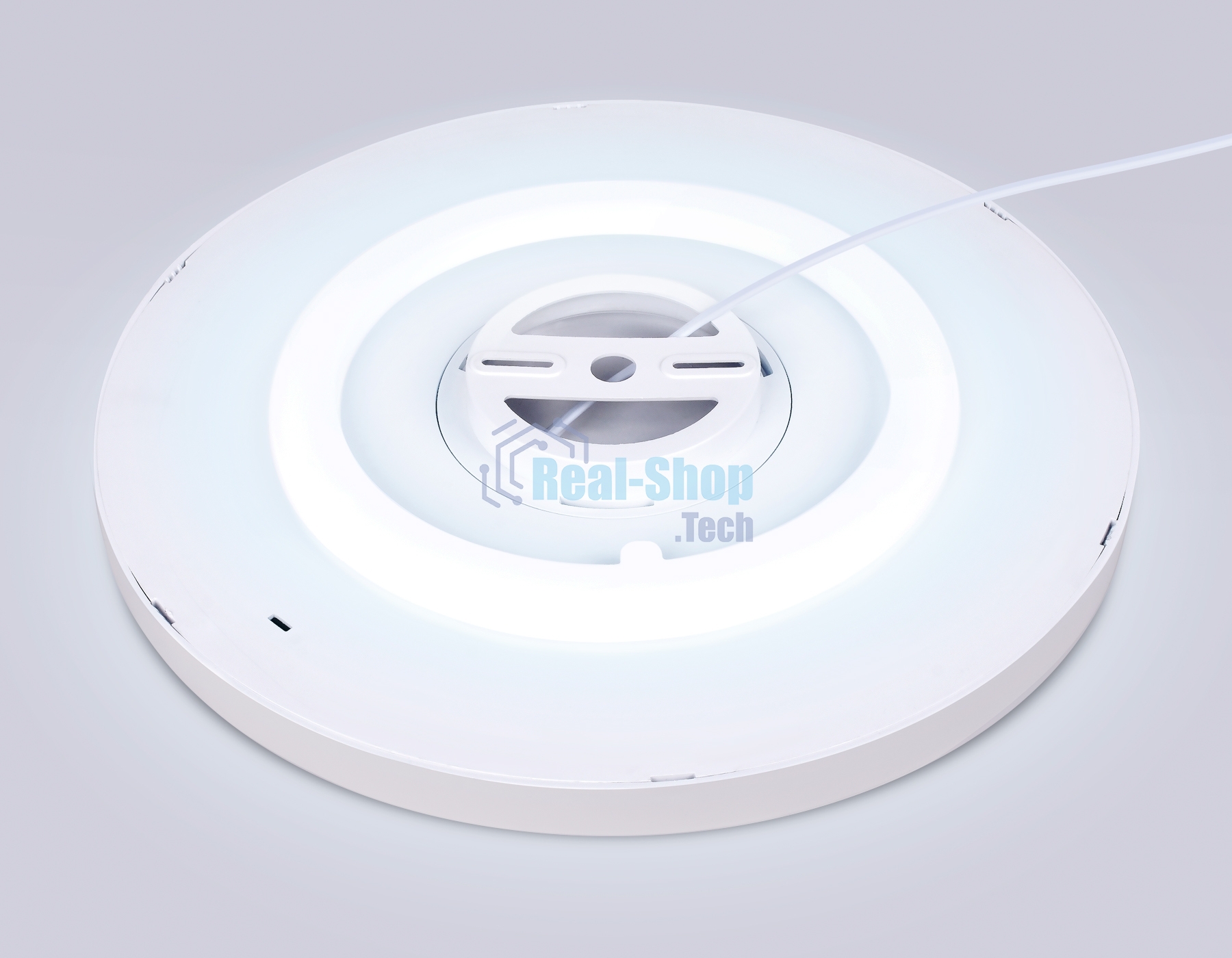 Потолочный светодиодный светильник Ambrella light FZ3001 WH белый IP44 24W+10W 6400+6400К D300*40 (Без ПДУ)