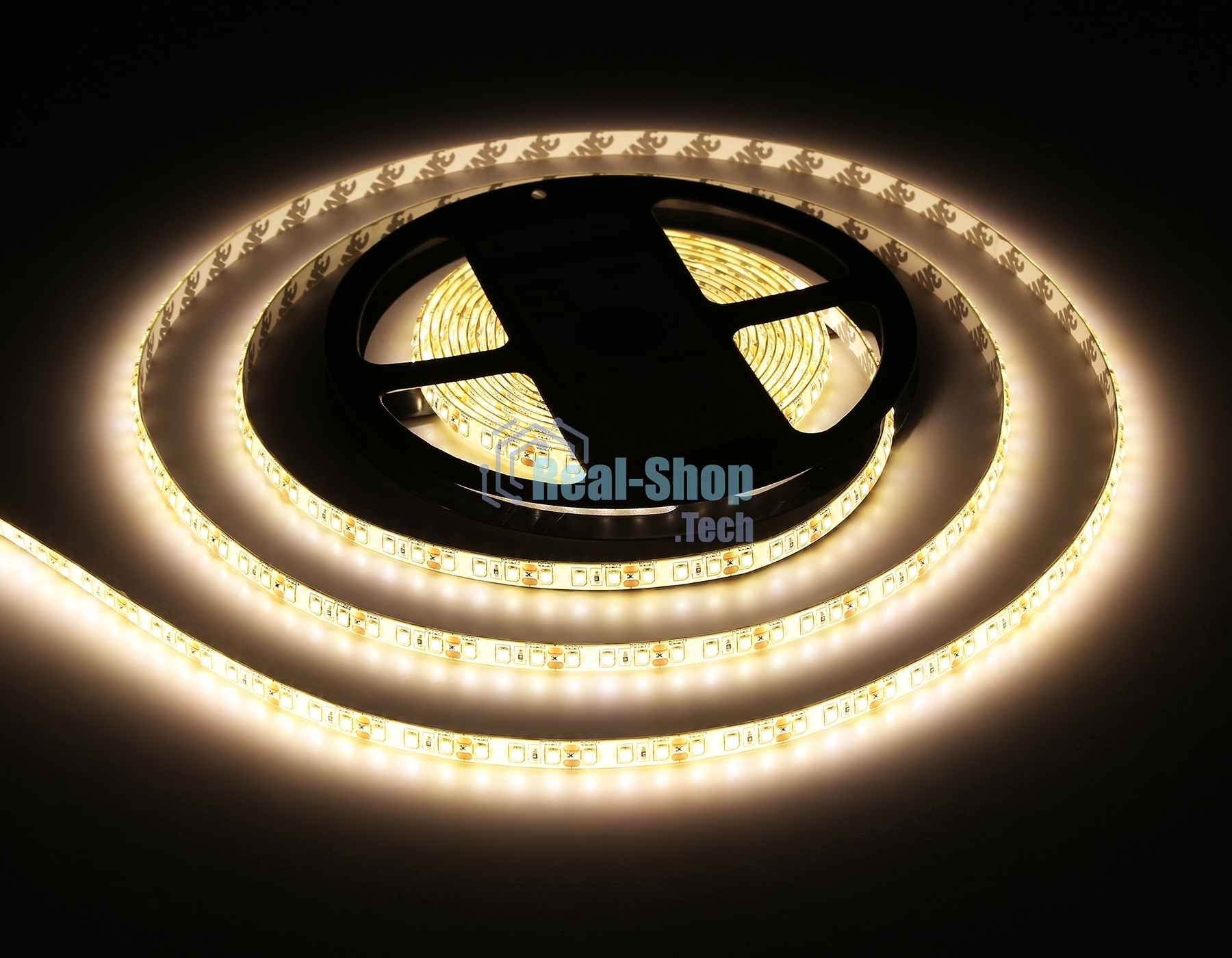Светодиодная лента Ambrella light GS1201 2835 120Led/ 9.6W m/ 12V IP65 3000K/ 5000*8*2.27mm (2 конт.)