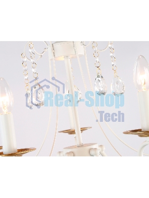 Светильник Ambrella light TR4916/5 WH/GD белый/золото E14/5 max 40W D550*860