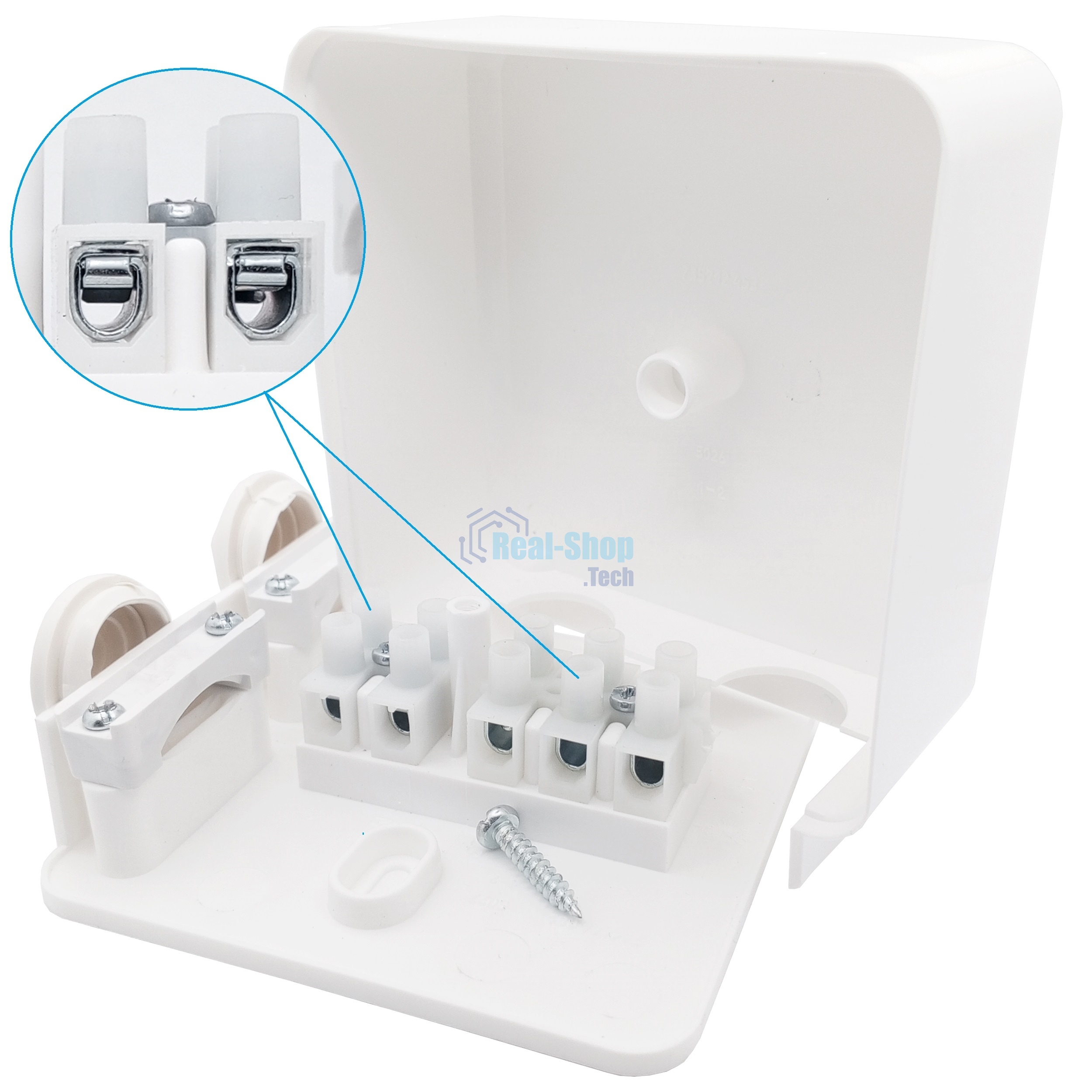 Коробка монтажная Bylectrica Коробка монтажная с клеммами ЗВИ 32А, 440В, IP44, 111х100х43,5 мм. (КМ-278)