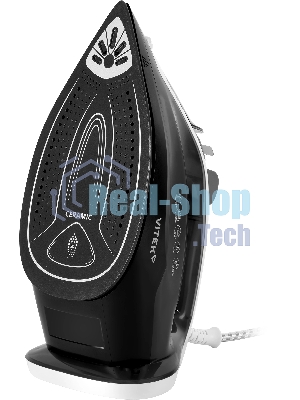 Утюг Vitek VT-IRN1210 черный/белый, 2000 Вт, 25 г/мин, 180 г/мин, 360 мл