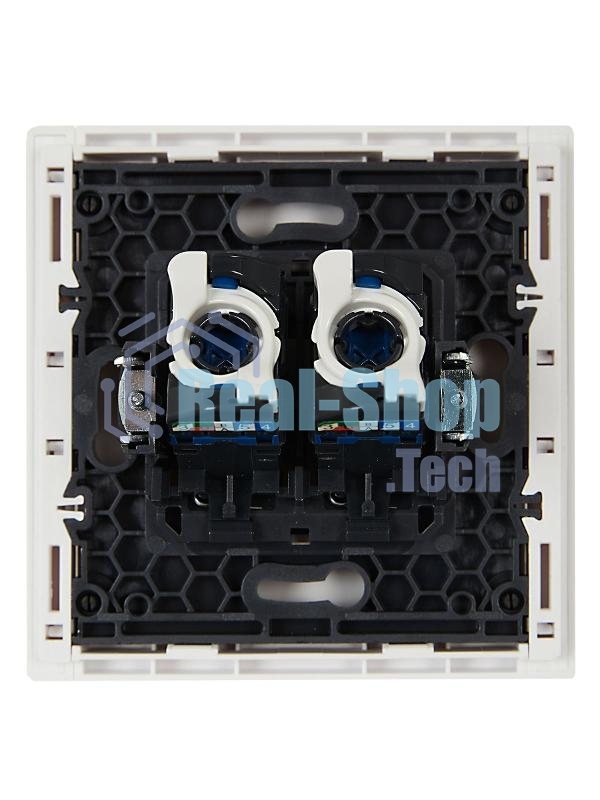 Розетка компьютерная IEK FORTE&PIANO FP234 2-ая RJ45 кат.6 белый
