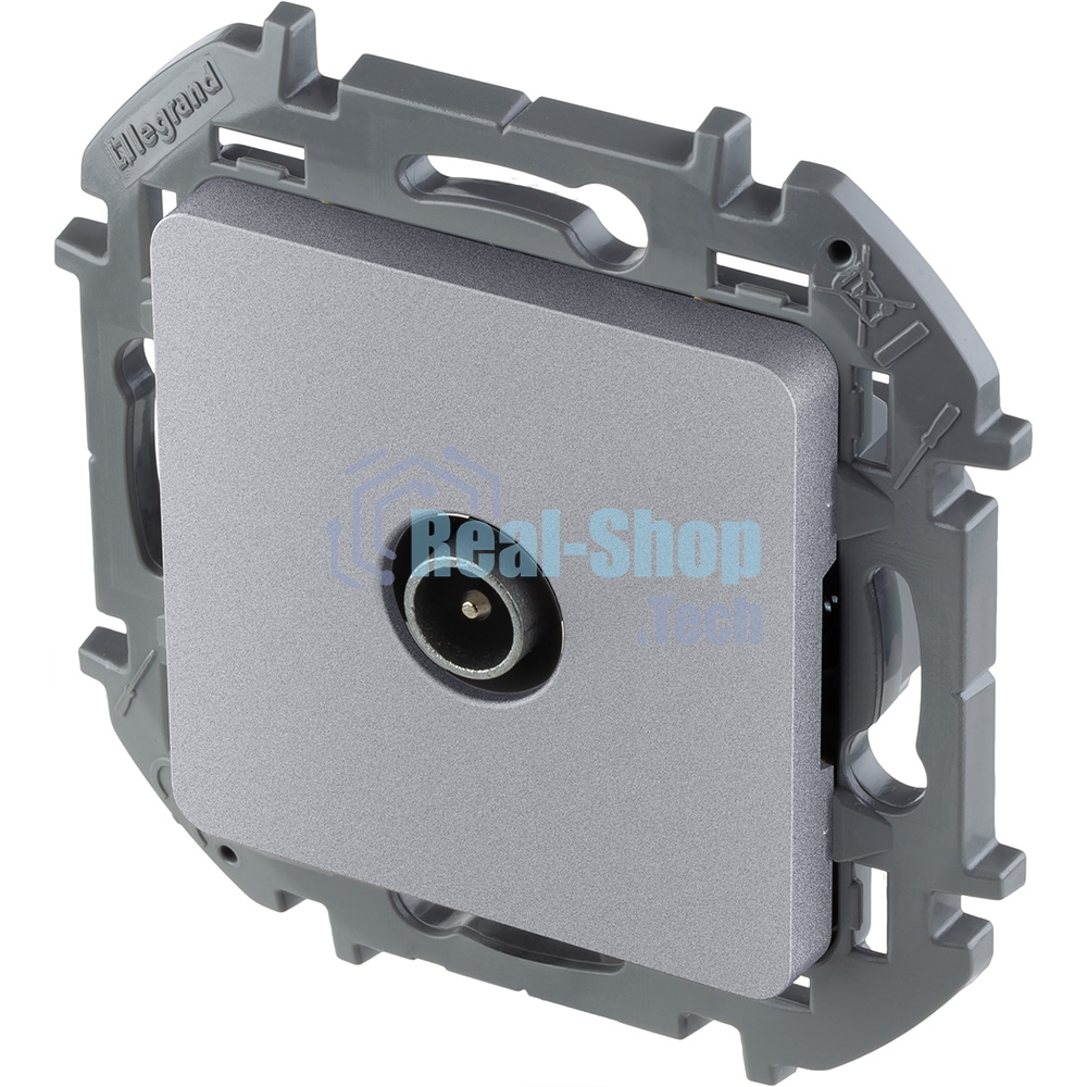 Розетка телевизионная проходная 14 дБ 5-862 мГц алюминий