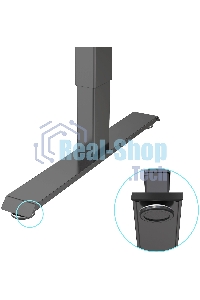 Стол игровой Cactus CS-ED-BBK столешница МДФ черный, каркас черный