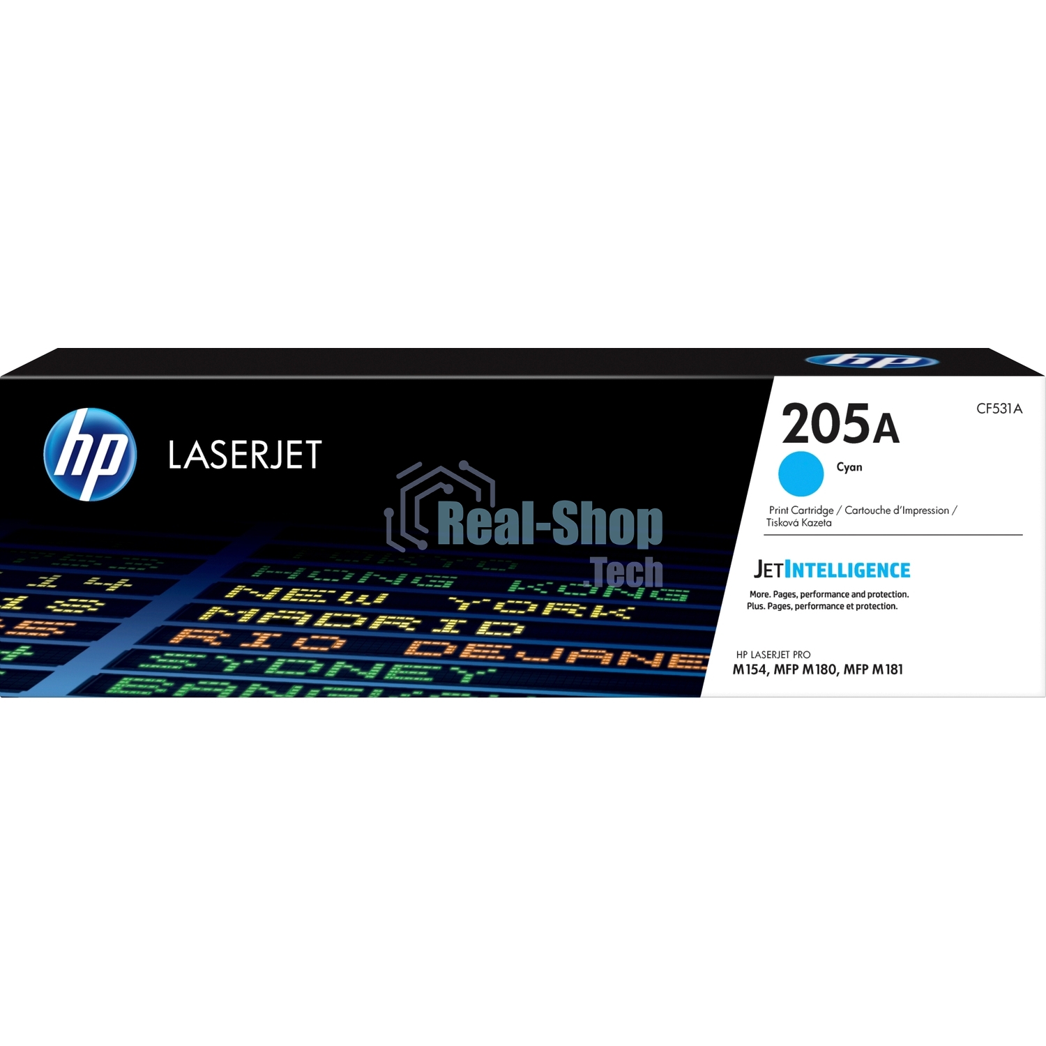 Картридж лазерный HP CF531A (HP 205A) голубой для HP LaserJet M180/M181 900 страниц.