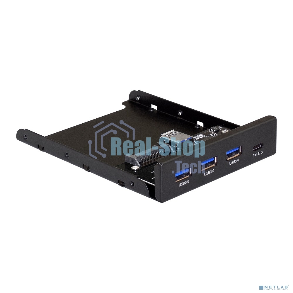 Планка USB на переднюю панель ExeGate U3H-623, 3,5