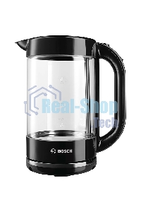 Чайник электрический Bosch TWK70B03 1.7л. 2400Вт черный (корпус: стекло)