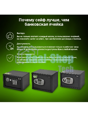 Сейф мебельный Cactus CS-SF-K18 170x260x230 мм ключевой