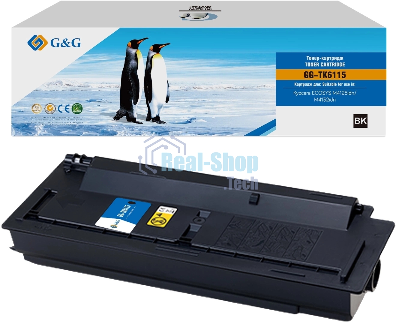 Картридж лазерный G&G GG-TK6115 черный (15000 стр.) для Kyocera ECOSYS M4125idn/M4132idn