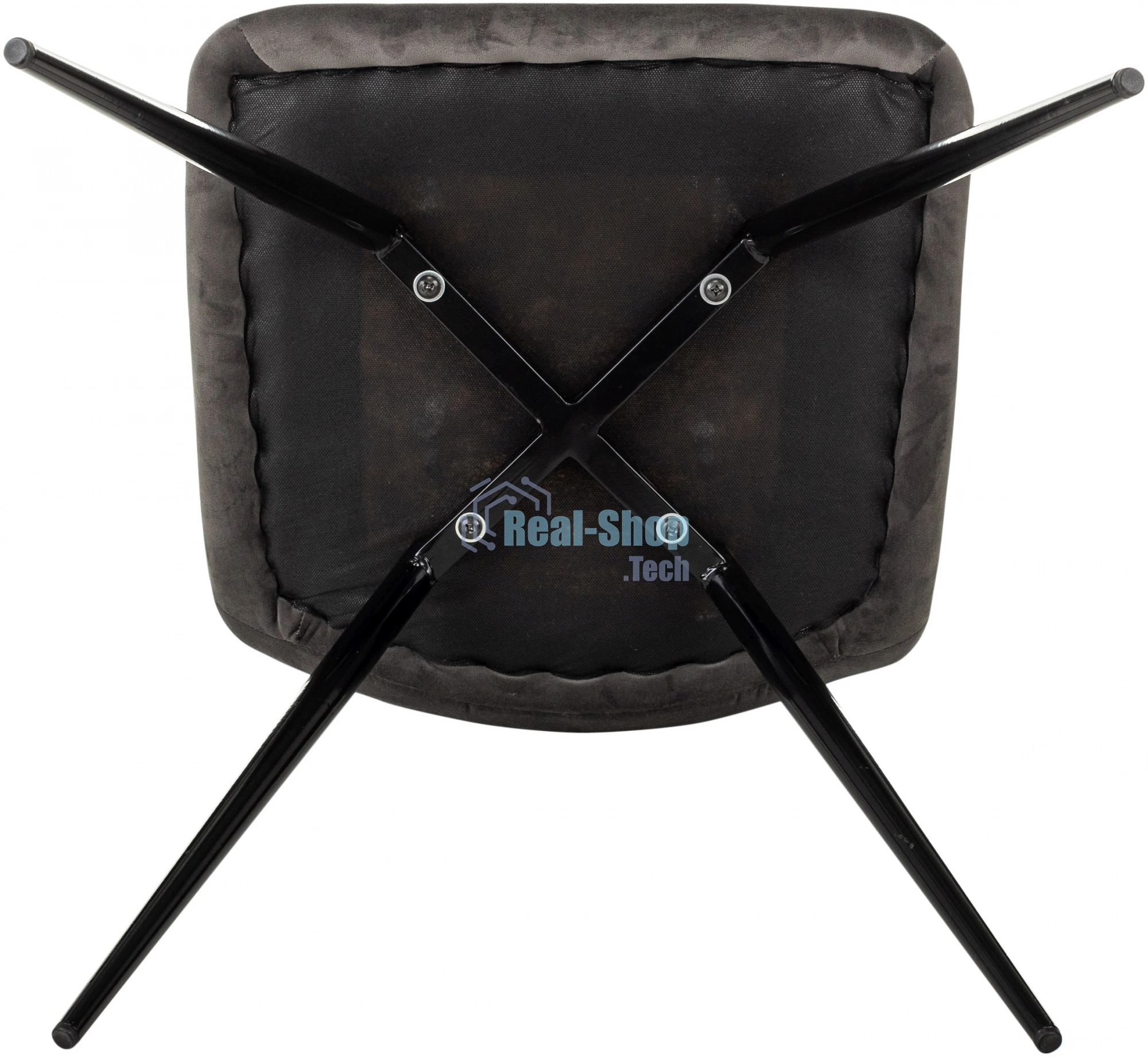 Стул для дома Бюрократ CH-K1 т.серый Holland 18 металл черный на ножках