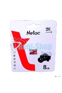 Флеш карта Netac P500 ECO MicroSDHC 8Gb C10 NT02P500ECO-008G-S