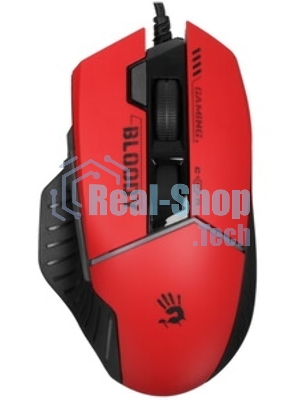 Мышь проводная A4Tech Bloody W95 Max Sports красный/черный оптическая (12000dpi) USB (10but)