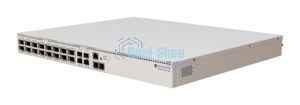 Коммутатор MikroTik CRS520-4XS-16XQ-RM Cloud Router Switch with Quad-Core AL52400 2 GHz CPU, 4 Gb RAM, 98CX8410 switch chip, 2 x 10G Eth ports, 4 x 25G SFP28 ports, 16 x 100G QSFP28 ports, RouterOS L5, 1U rackmount enclosure, dual hot-swap PSU, 4 x hot-swap fans
