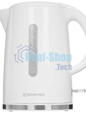 Чайник электрический BRAYER BR6108 1.7 л, 2200 Вт, белый