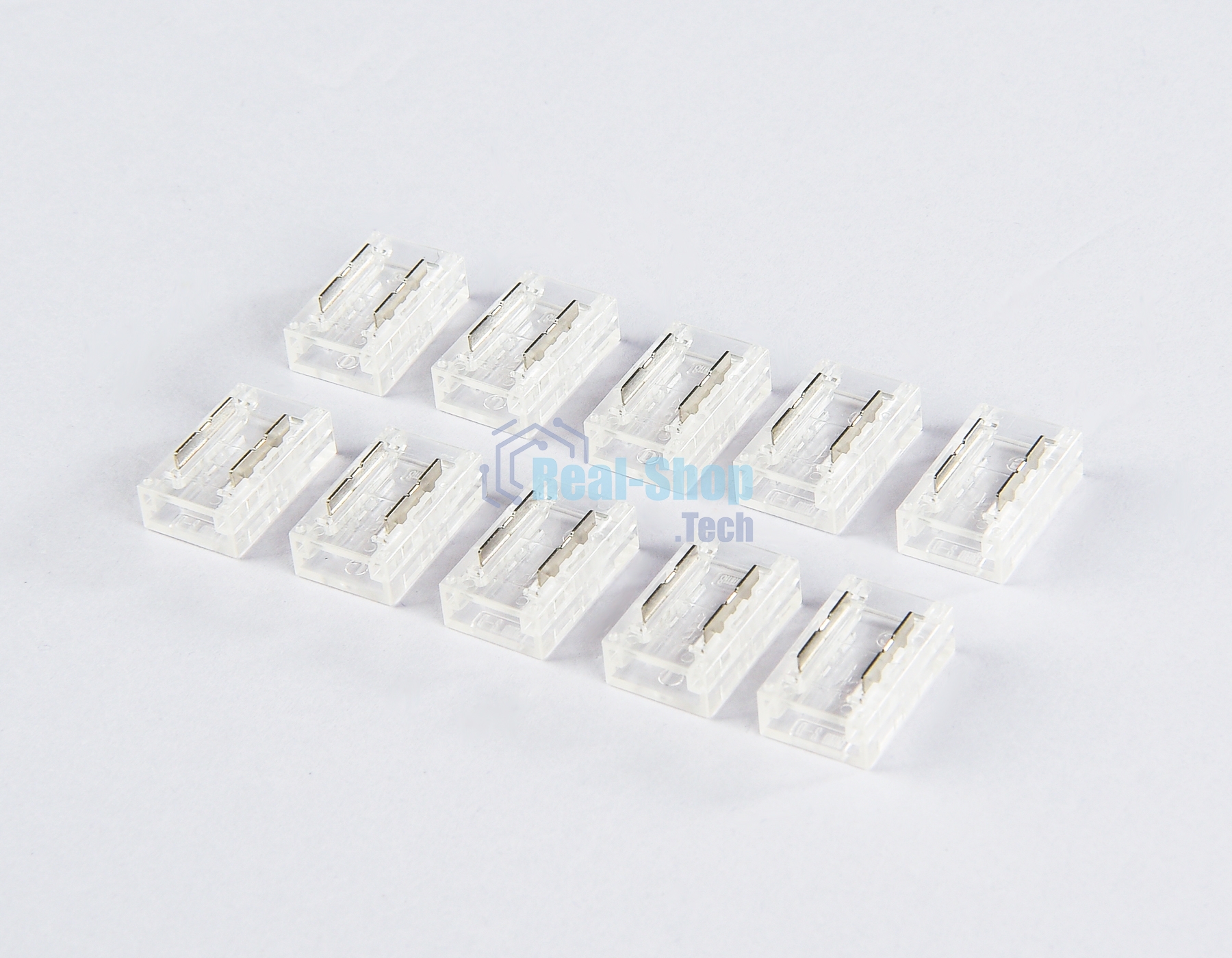 GS6351 Соединитель прямой COB 12/24V для лент 8mm (2 конт.) (10шт)