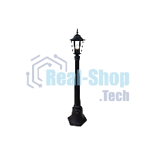 Светильник Ambrella light ST2037 BK/CL черный/прозрачный IP54 E27 max 40W D150*1100
