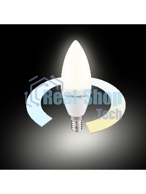 BLE2779 / Умная лампа Свеча  LED C37 Е14 7W 3300К-6500К CCT+DIM