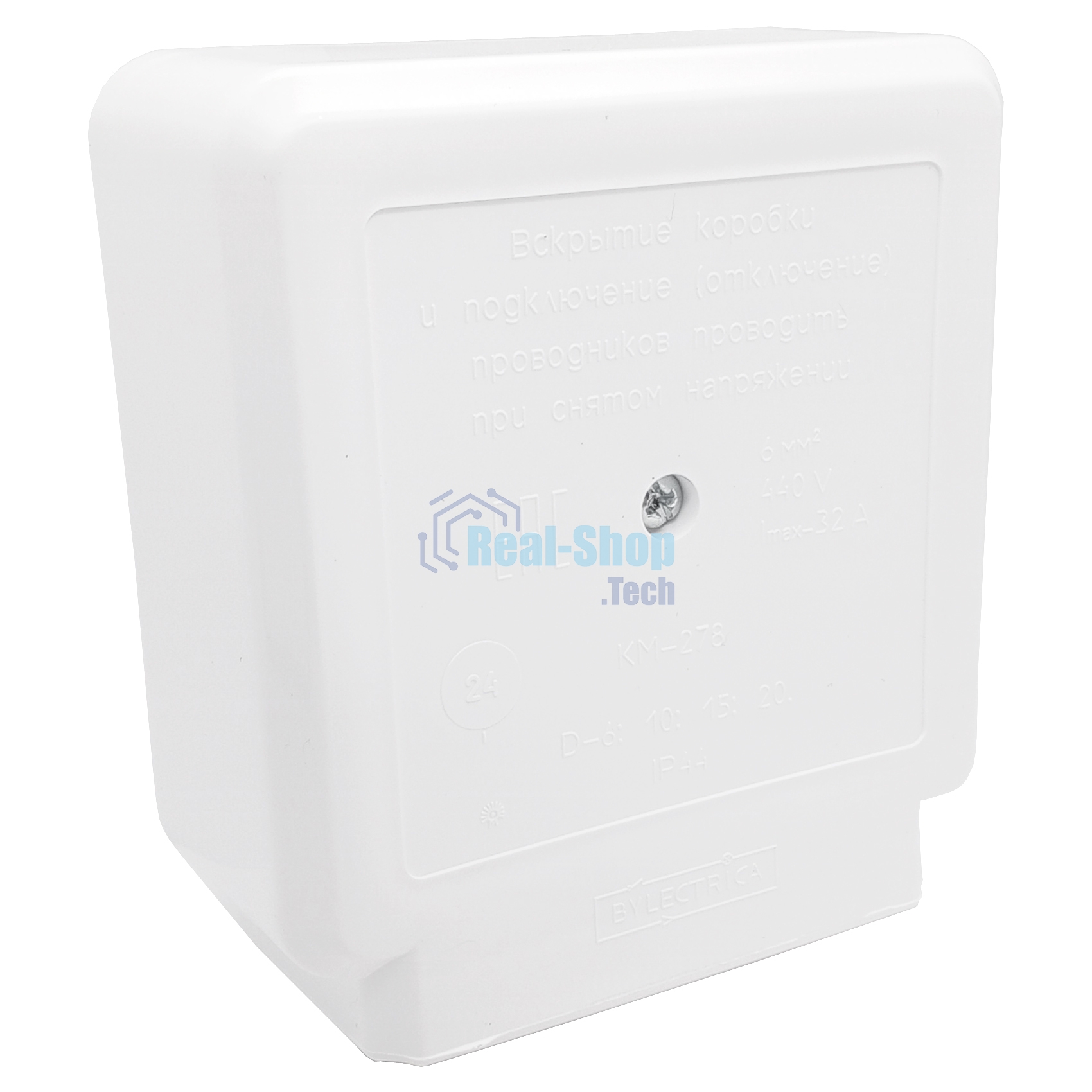Коробка монтажная Bylectrica Коробка монтажная с клеммами ЗВИ 32А, 440В, IP44, 111х100х43,5 мм. (КМ-278)