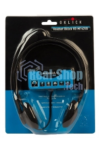 Гарнитура проводная Oklick HS-M143VB черный 1.8м накладные оголовье