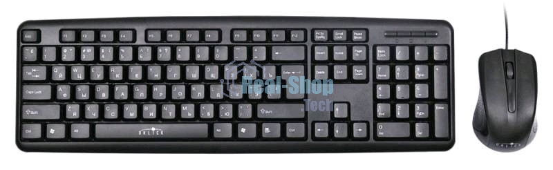 Комплект клавиатура + мышь Oklick 600M черный USB