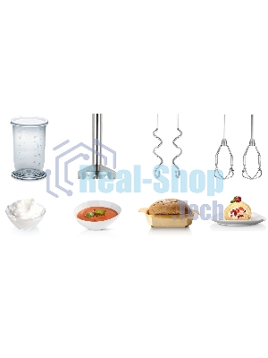 Миксер ручной Bosch MFQ4070 500Вт белый