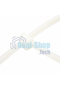 Хомут-стяжкa нeйлонoвая Rexant 250x3,6 мм, белая, упаковка 25 шт.