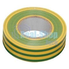 Изолента Iek UIZ-13-10-K52 0,13х15 мм желто-зеленая 20 метров ИЭК