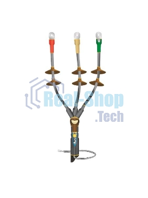 Муфта кабельная концевая наружной установки 10кВ КНТпН 3х(70-120мм) с болтовыми наконечниками Нева-Транс Комплект 22020121