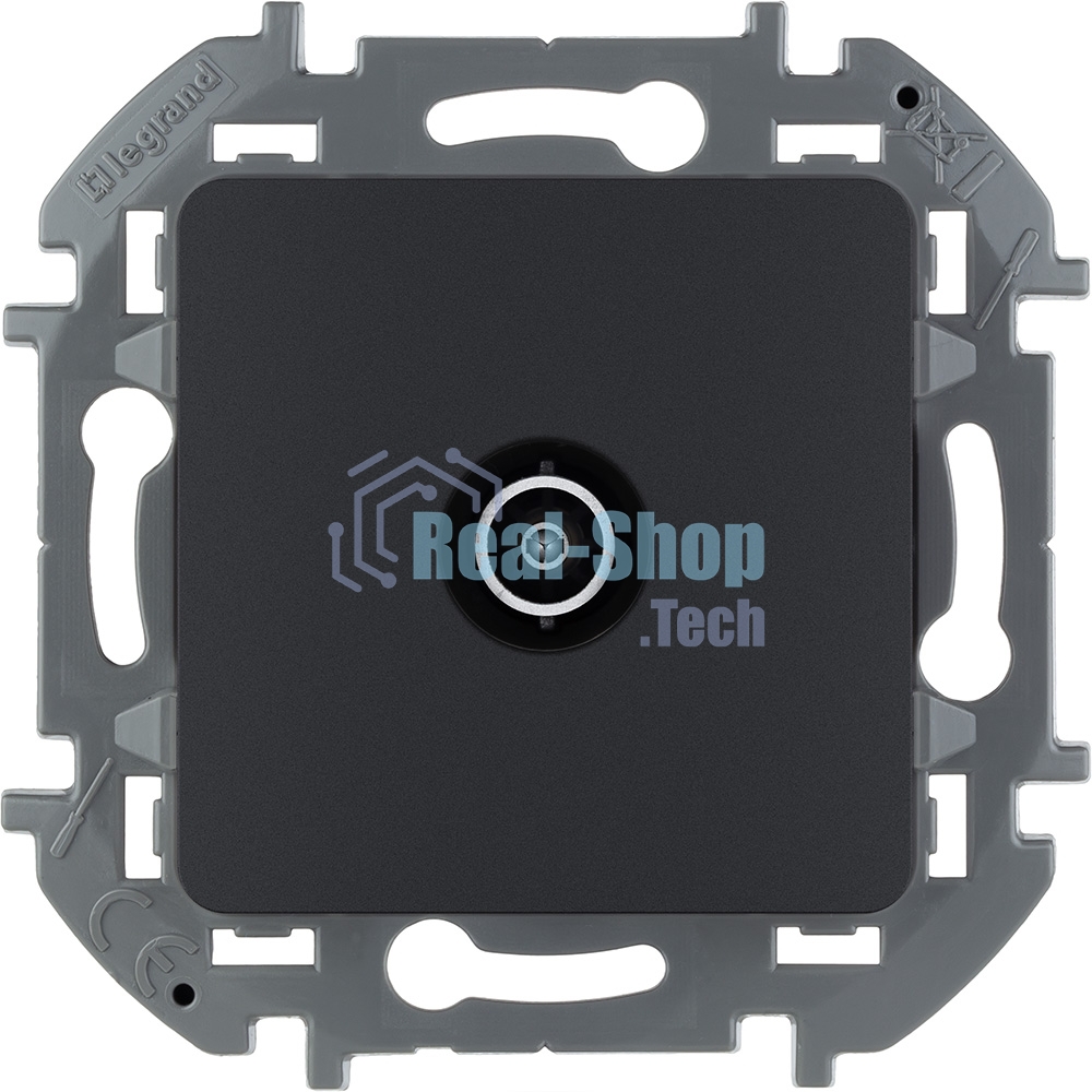 Розетка телевизионная проходная 14 дБ 5-862 мГц антрацит