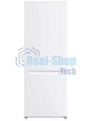 Холодильник Maunfeld MFF144SFW белый глянц. двухкамерный 154/52л морозилка снизу, ручная разморозка