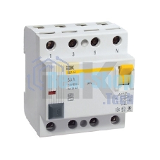 Выключатель дифференциального тока (УЗО) 4п 25А 30мА тип AC ВД1-63 ИЭК MDV10-4-025-030