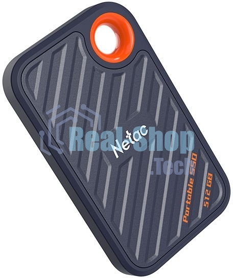 Внешний SSD Netac ZX20, 512 Gb, USB 3.2 Gen 2x2 Type-C, R/W 2000/1800, черный