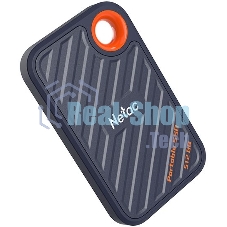 Внешний SSD Netac ZX20, 512 Gb, USB 3.2 Gen 2x2 Type-C, R/W 2000/1800, черный