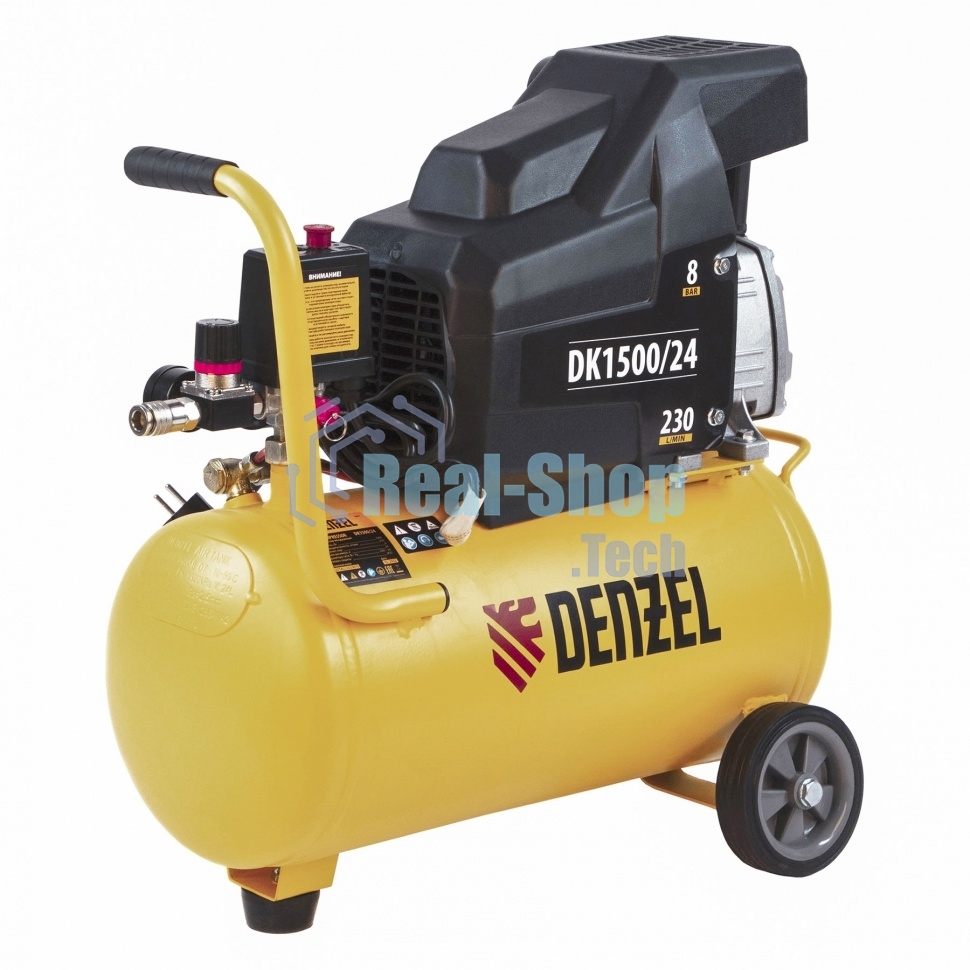 Компрессор воздушный Denzel DK1500/24,Х-PRO (58063) 1,5 кВт, 230 л/мин, 24 л