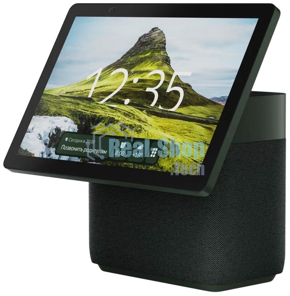 Умная колонка Яндекс Станция Дуо Макс, Zigbee, с дисплеем, 60Вт, с голосовым ассистентом Алиса на YaGPT, зеленый