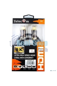 Кабель HDMI-HDMI 1M V2.1 TCG300-1M TELECOM