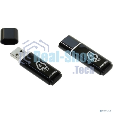 Флешка USB Smartbuy R/W USB 4Gb Glossy series черный SB4GbGS-K