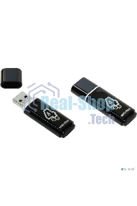 Флешка USB Smartbuy R/W USB 4Gb Glossy series черный SB4GbGS-K