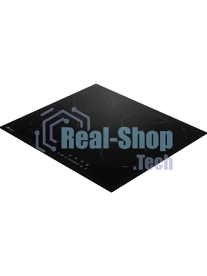 Варочная поверхность MONSHER MHE 6013, электрическая, Hi-Light, 9 уровней мощности, бустер, автоматическое отключение, таймер, индикатор остаточного тепла, сенсорное управление, черный