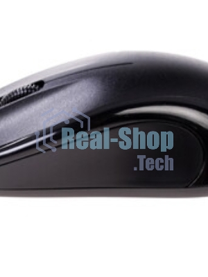 Мышь проводная Oklick 185M черный, 1200 dpi, USB, кнопки - 3